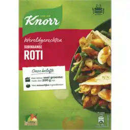Jumbo Knorr wereldgerechten maaltijdpakket surinaamse roti 230g aanbieding