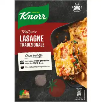 Jumbo Knorr trattoria maaltijdpakket lasagne tradizionale 500g aanbieding