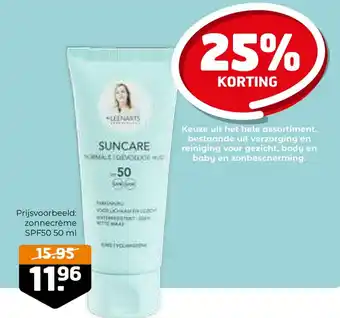 Trekpleister Drs Leenarts zonnecreme SPF 50ML aanbieding