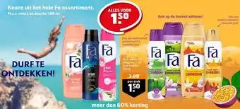 Trekpleister Fa deospray pink passion 150ML aanbieding