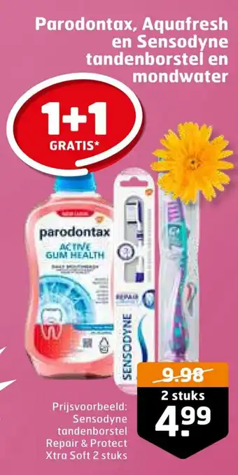 Trekpleister Sensodyne tandenborstel repair & protect xtra soft aanbieding