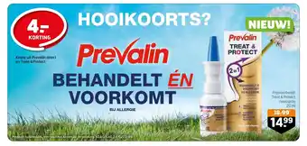 Trekpleister Prevalin Treat & Protect neusspray 20 ml aanbieding