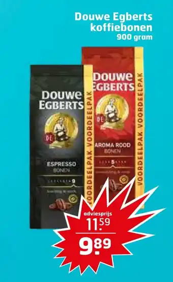 Trekpleister Douwe Egberts koffiebonen 900 gram aanbieding