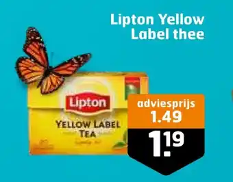 Trekpleister Lipton Yellow Label thee aanbieding