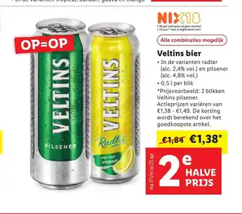 Lidl Veltins bier aanbieding