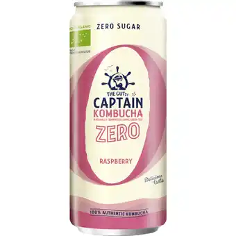 Albert Heijn The gutsy captain kombucha zero raspberry aanbieding