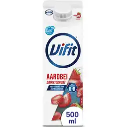Albert Heijn Vifit drinkyoghurt aardbei aanbieding