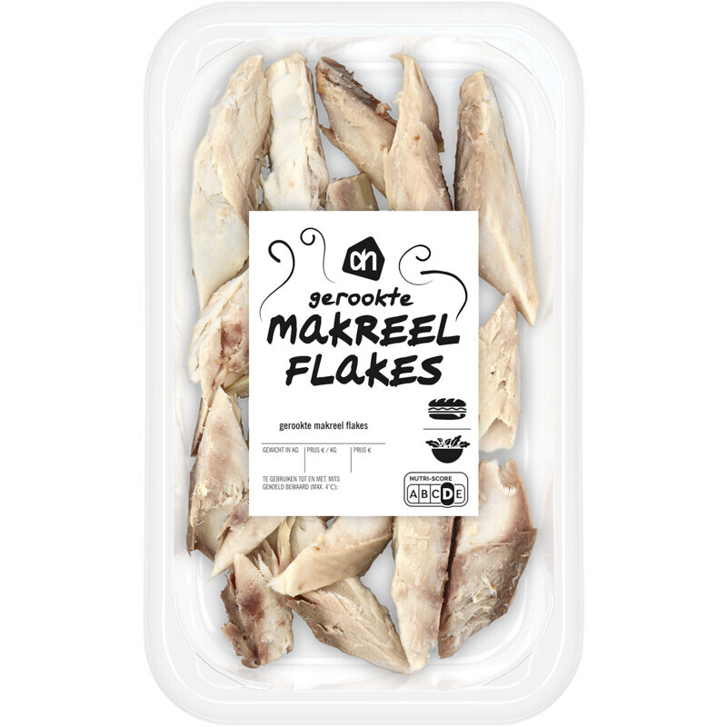 Ah gerookte makreel flakes aanbieding bij Albert Heijn