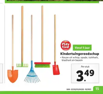 Lidl Playtive kindertuingereedschap aanbieding