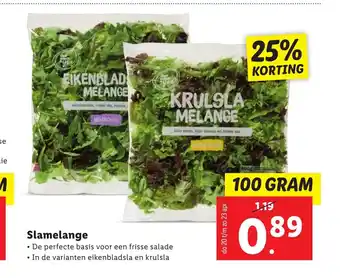 Lidl Slamelange 100 gram aanbieding