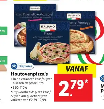 Lidl Houtovenpizza's 350-410 g aanbieding