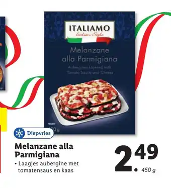 Lidl Melanzane alla Parmigiana 450 g aanbieding