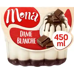 Jumbo Mona dame blanche pudding met chocoladesaus 450ml aanbieding