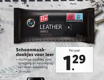 Lidl Schoonmaakdoekjes voor leer aanbieding