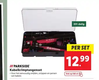 Lidl Parkside Kabelkrimptangenset 231-delig aanbieding