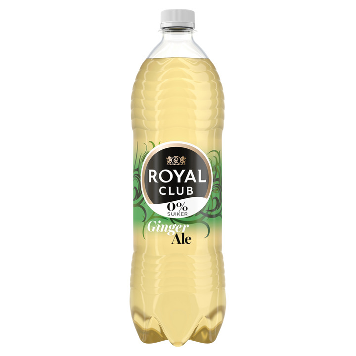 Jumbo Royal club ginger ale 0% suiker fles 1l aanbieding