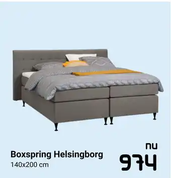 Beddenreus Boxspring helsingborg 140x200 cm aanbieding