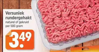 Dagwinkel Versuniek rundergehakt 500 gram aanbieding