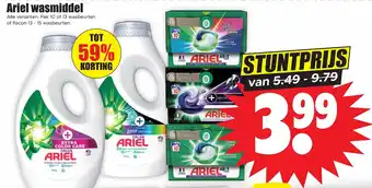 Dirk Ariel wasmiddel aanbieding