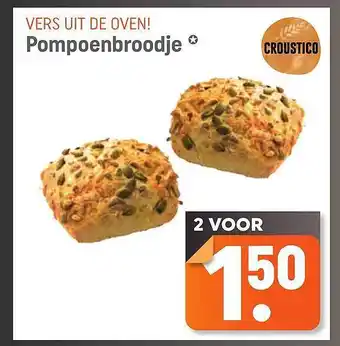 Dagwinkel Pompoenbroodje aanbieding