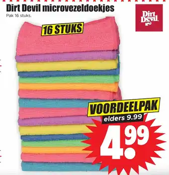 Dirk Dirt devil microvezeldoekjes aanbieding