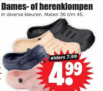 Dirk Dames- of herenklompen aanbieding