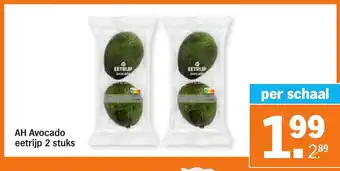 Albert Heijn AH avocado eetrijp 2 stuks aanbieding