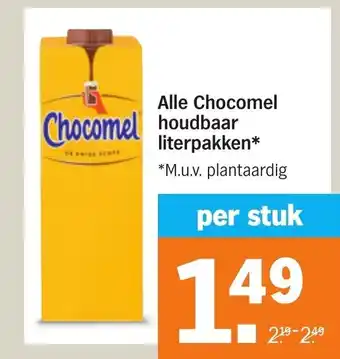 Albert Heijn Alle chocomel houdbar literpakken aanbieding