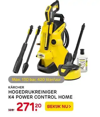 Praxis Kärcher hogedrukreiniger k4 power control home aanbieding