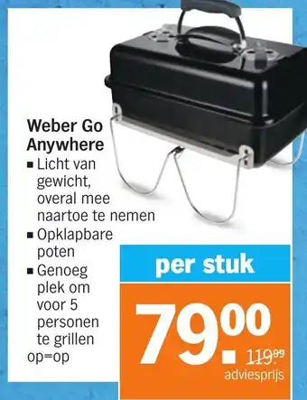 Albert Heijn Weber go anywhere aanbieding