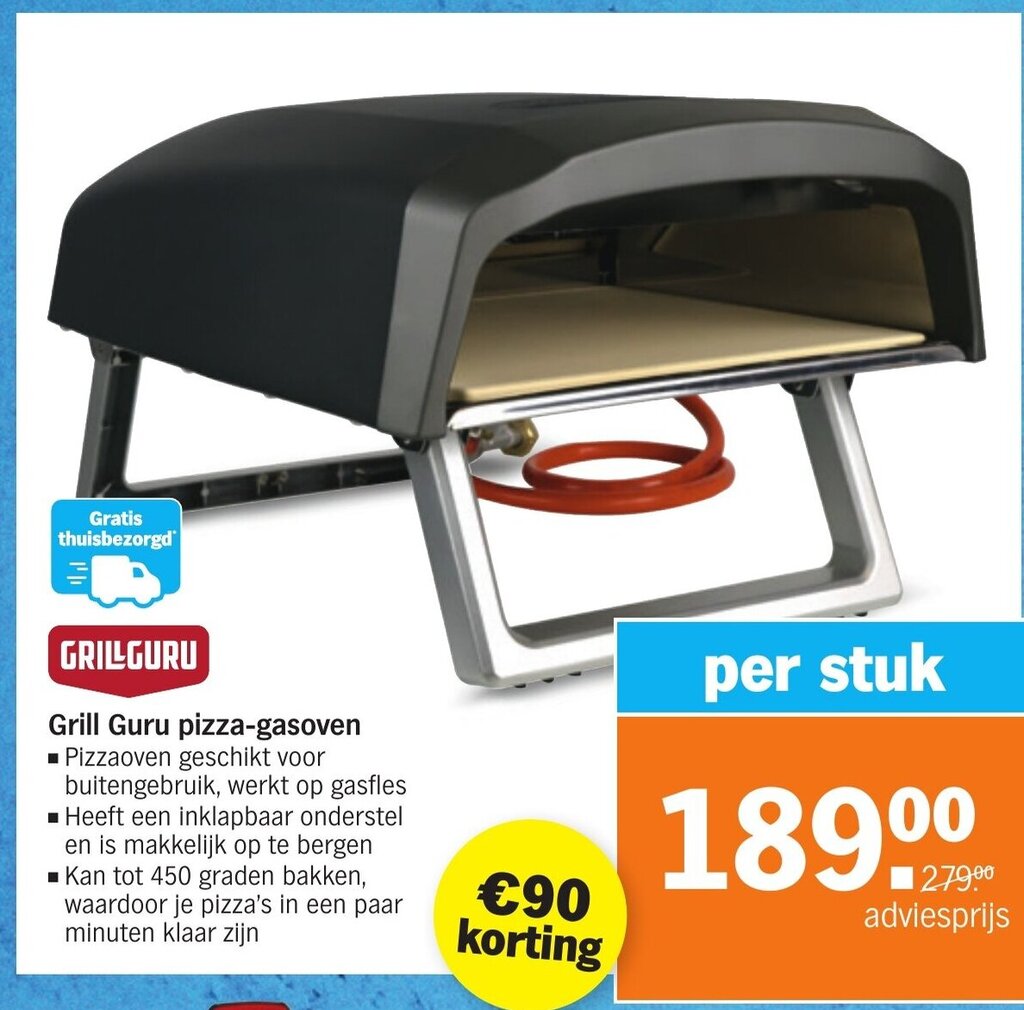 Grill guru pizzagasoven aanbieding bij Albert Heijn