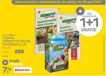 Praxis Compo herbistop boom- schorsmulch aanbieding