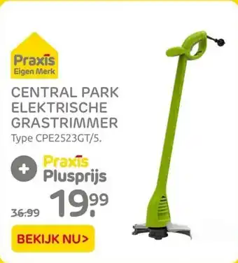 Praxis Central park elektrische grastrimmer aanbieding