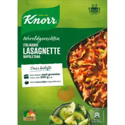 Jumbo Knorr wereldgerechten maaltijdpakket italiaanse lasagnette napoletana 240g aanbieding