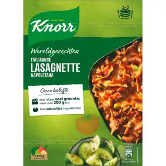 Jumbo Knorr wereldgerechten maaltijdpakket italiaanse lasagnette napoletana 240g aanbieding
