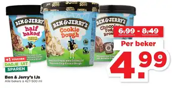 PLUS Ben & Jerry's IJs per beker aanbieding