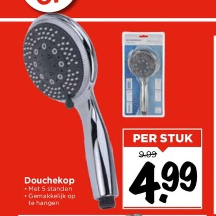 Douchekop aanbieding bij Vomar Voordeelmarkt