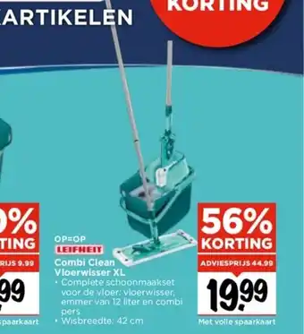 Vomar Voordeelmarkt Leifheit Combi Clean Vloerwisser XL aanbieding