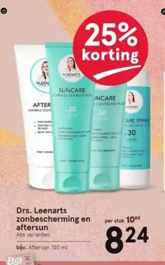 Etos Drs. Leenarts zonbescherming en aftersun aanbieding