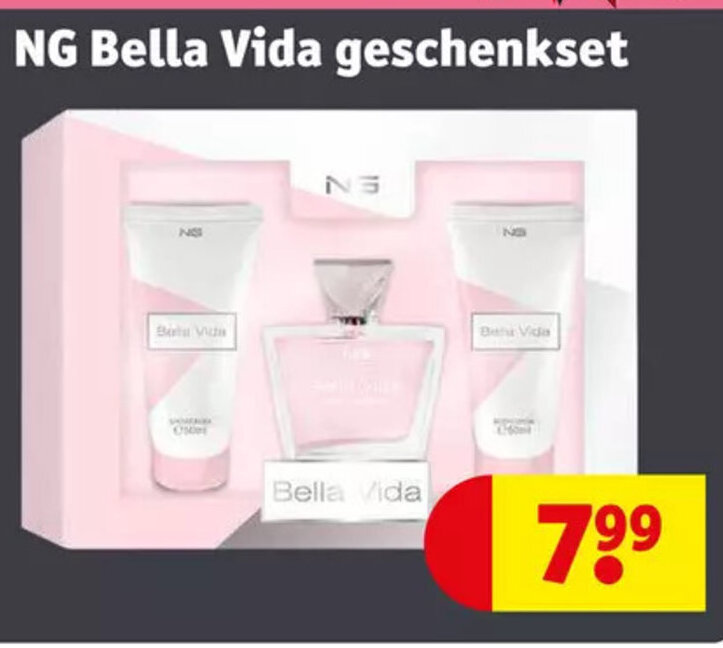 NG bella vida geschenkset aanbieding bij Kruidvat