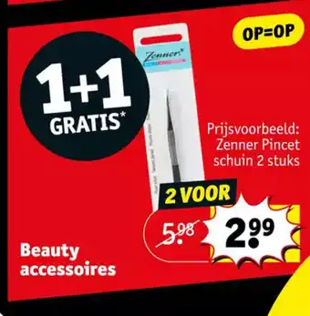 Kruidvat Zenner pincet schuin aanbieding