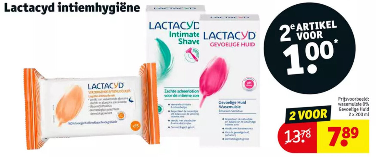 Lactacyd intiemhygiene aanbieding bij Kruidvat