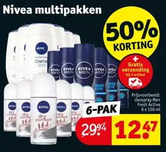 Kruidvat Nivea multipakken aanbieding