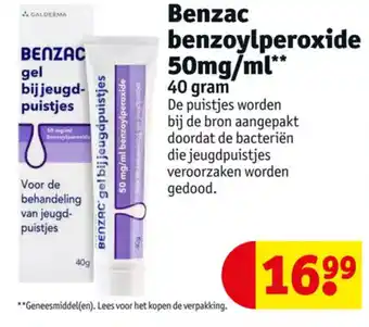 Kruidvat Benzac benzoylperoxide 50mg/ml aanbieding