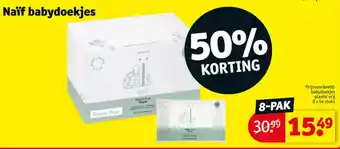 Kruidvat Naif babydoekjes aanbieding