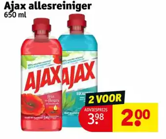 Kruidvat Ajax allesreiniger 650ml aanbieding