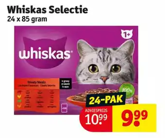 Kruidvat Whiskas selectie 24 x 85g aanbieding