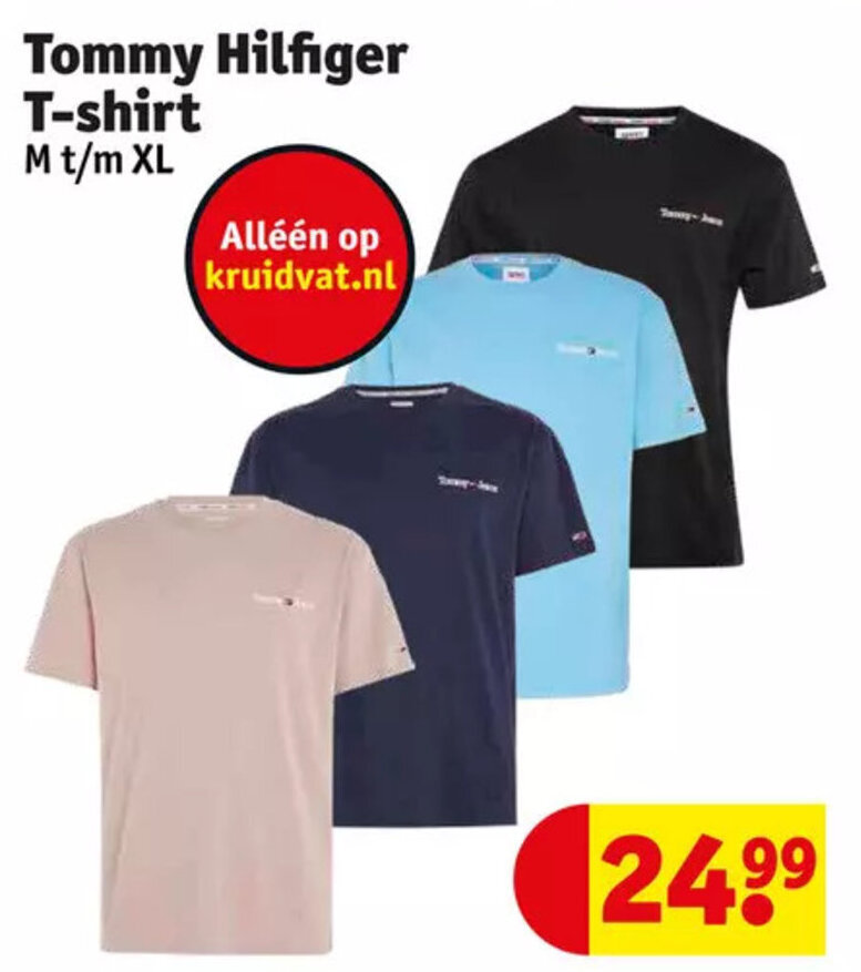 Tommy hilfiger tshirt aanbieding bij Kruidvat