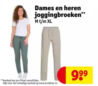 Kruidvat Dames en heren joggingbroeken aanbieding