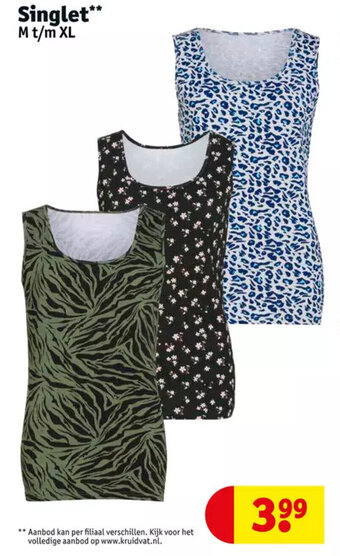 Kruidvat Singlet aanbieding